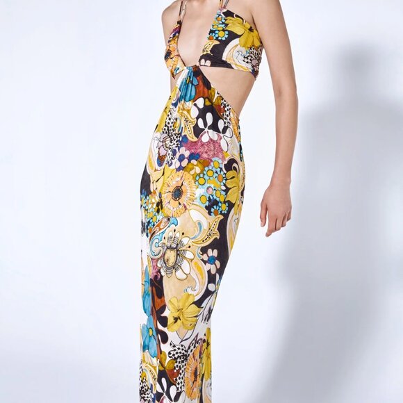 Alexis Cassandra Floral Cut Out Maxi Dress - Picture 2 of 4